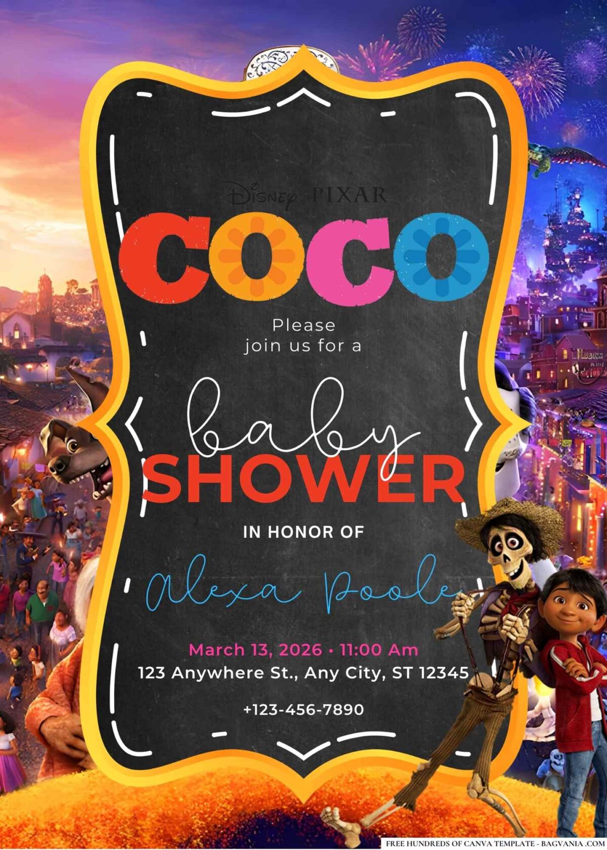 Coco Baby Shower Invitation