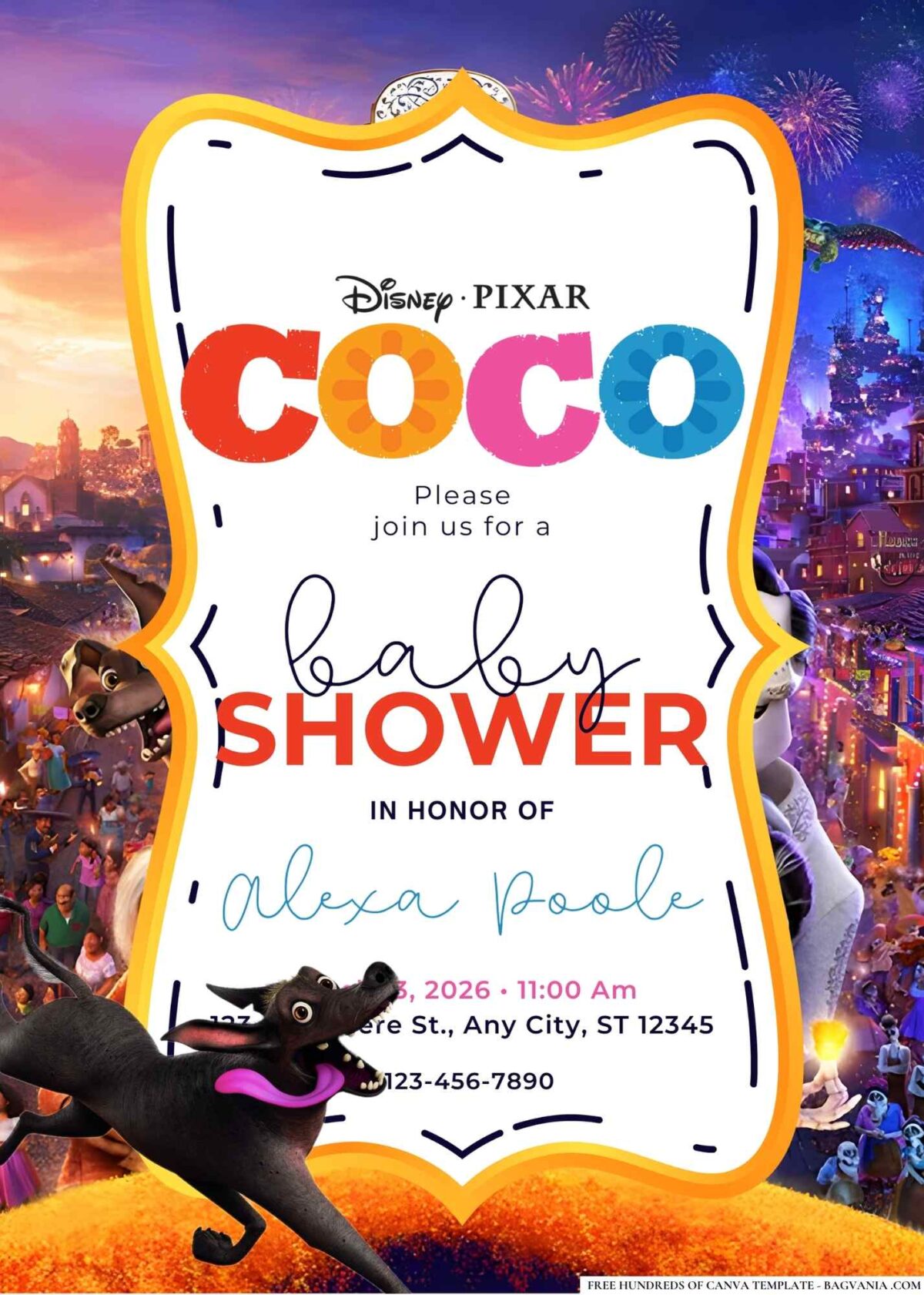 Coco Baby Shower Invitation