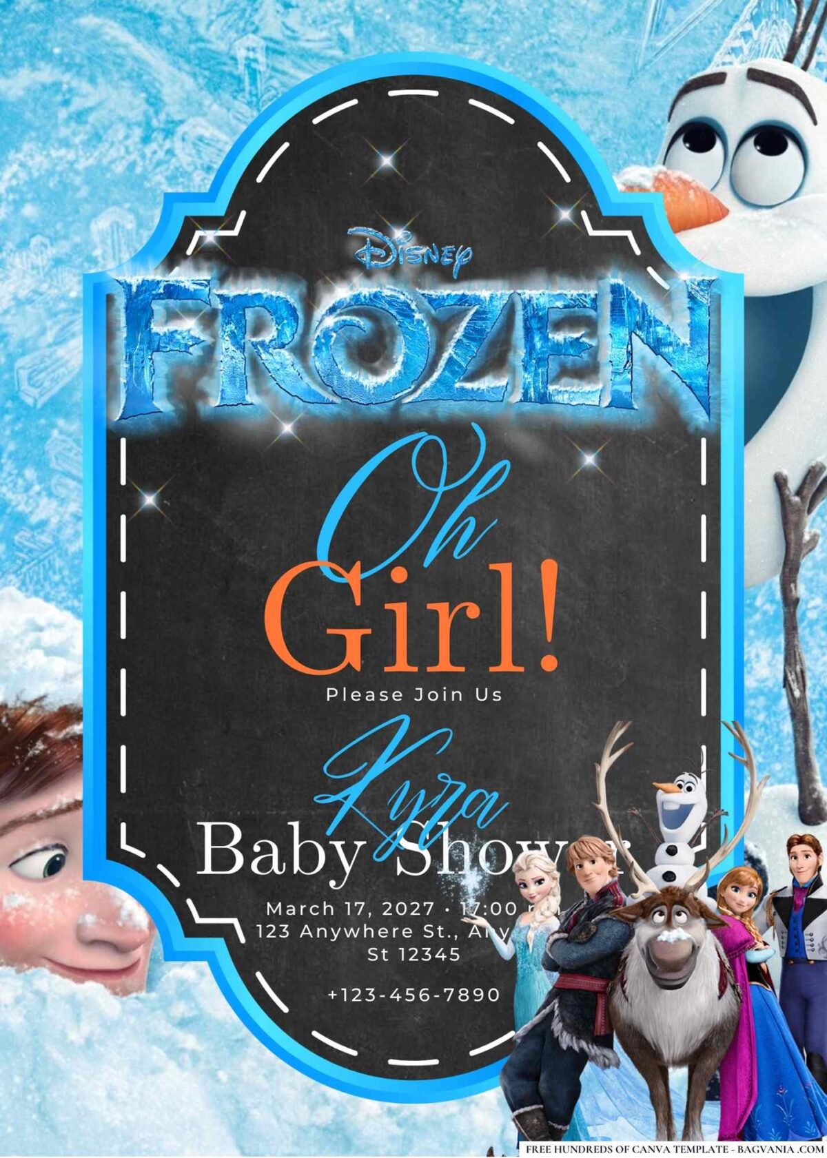 Frozen Baby Shower Invitation