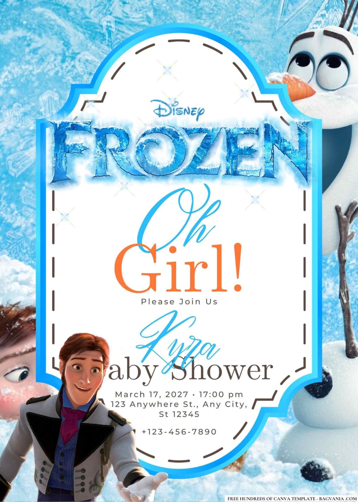 Frozen Baby Shower Invitation