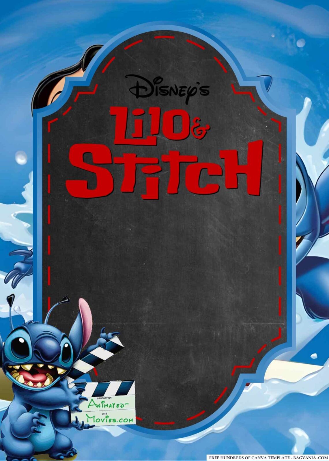 16+ Lilo & Stitch Baby Shower Invitation Templates | FREE Printable ...
