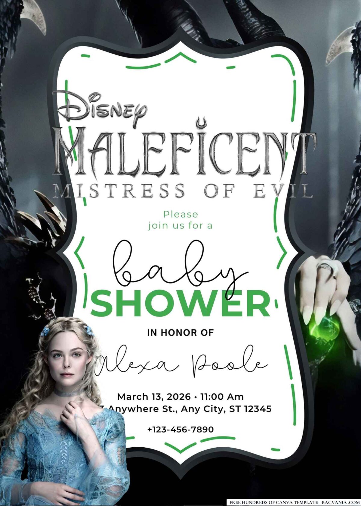 Maleficent: Mistress of Evil Baby Shower Invitation