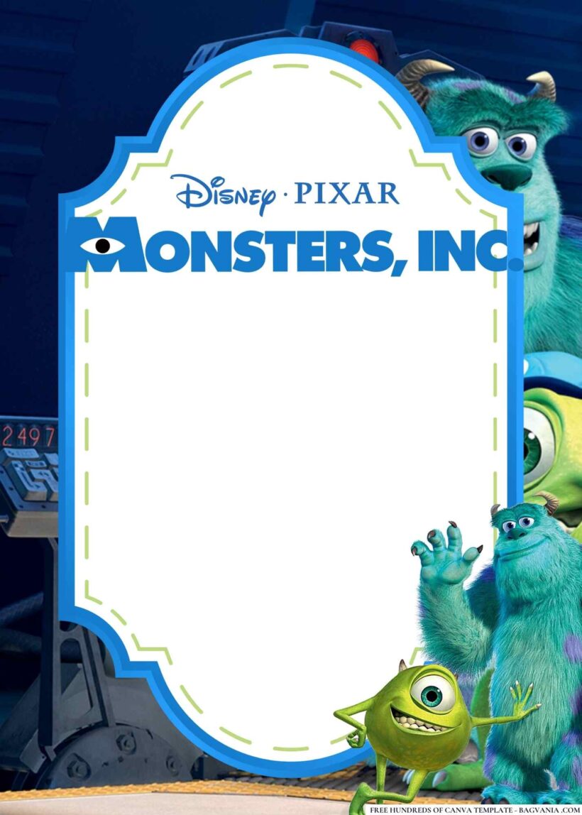 16+ Monsters, Inc. Baby Shower Invitation Templates | FREE Printable ...