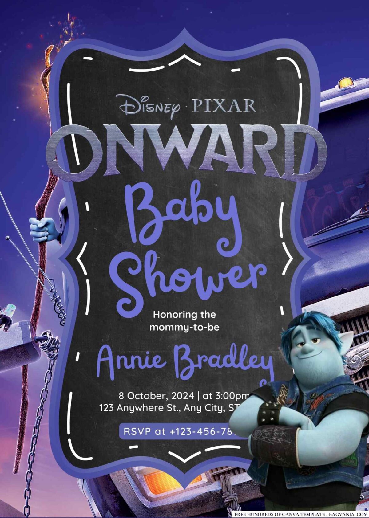 Onward Baby Shower Invitation 