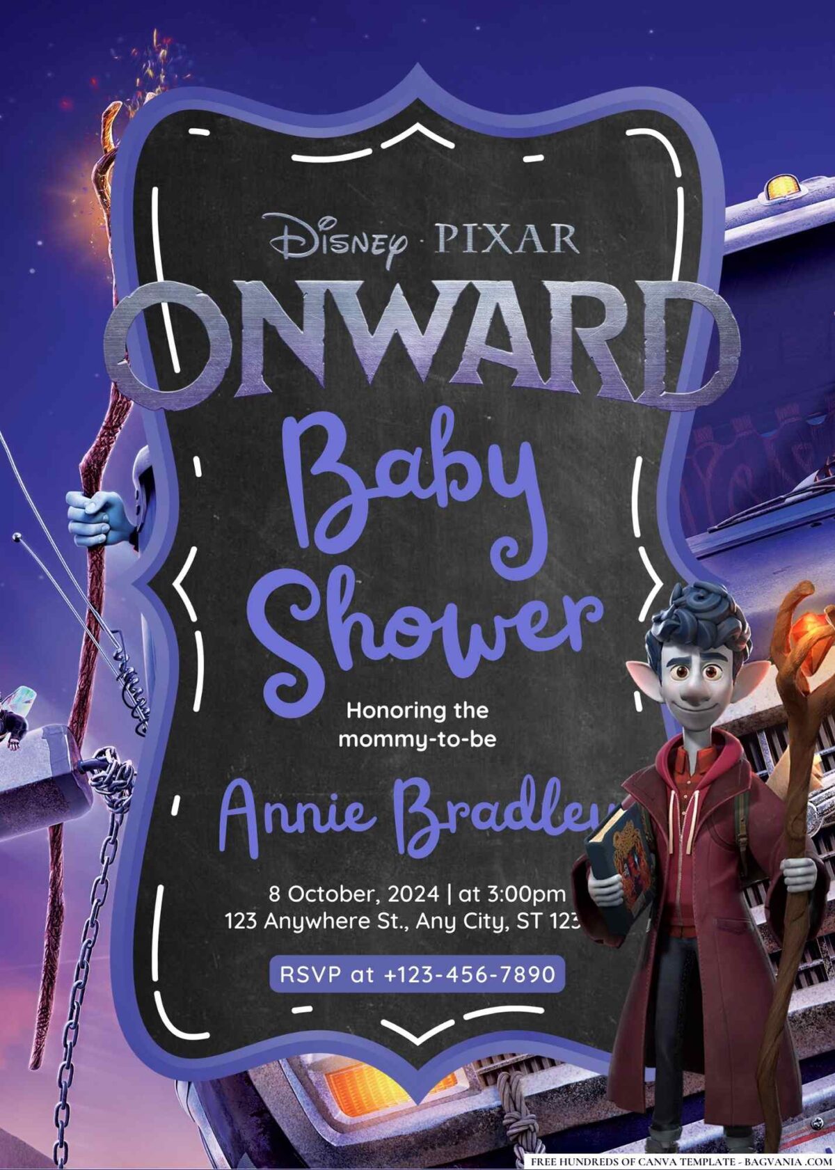 Onward Baby Shower Invitation 