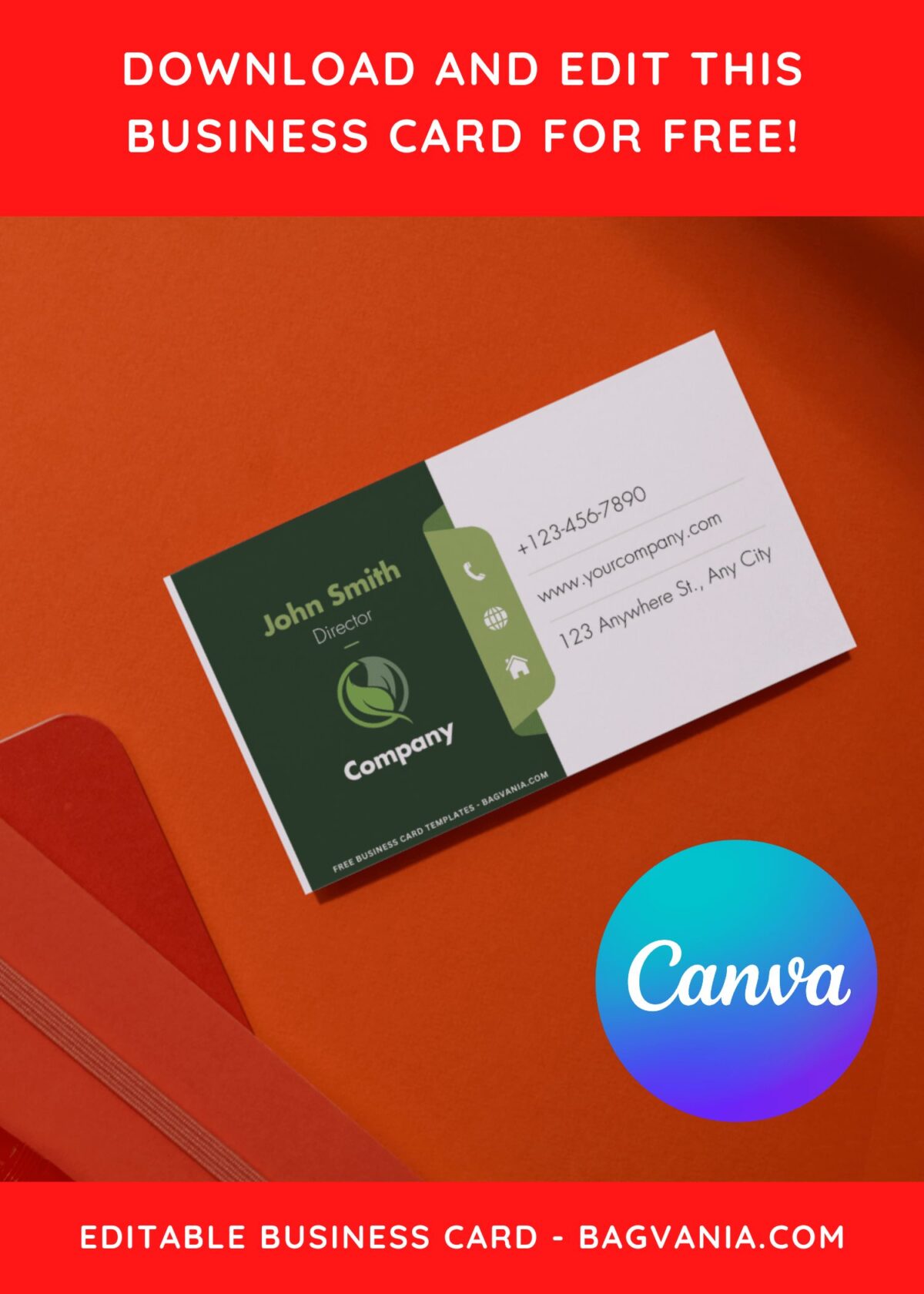 10+ Standout Classy Green Canva Business Card Templates GG
