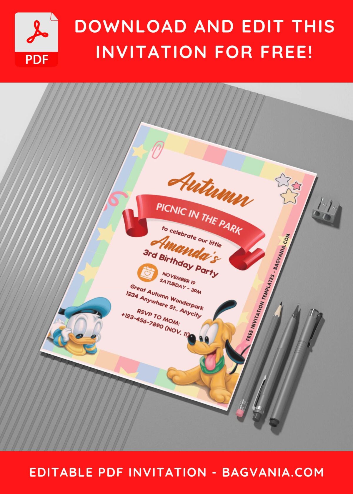 Mickey Mouse Invitation Templates: Bringing Disney Magic To Your Party! G