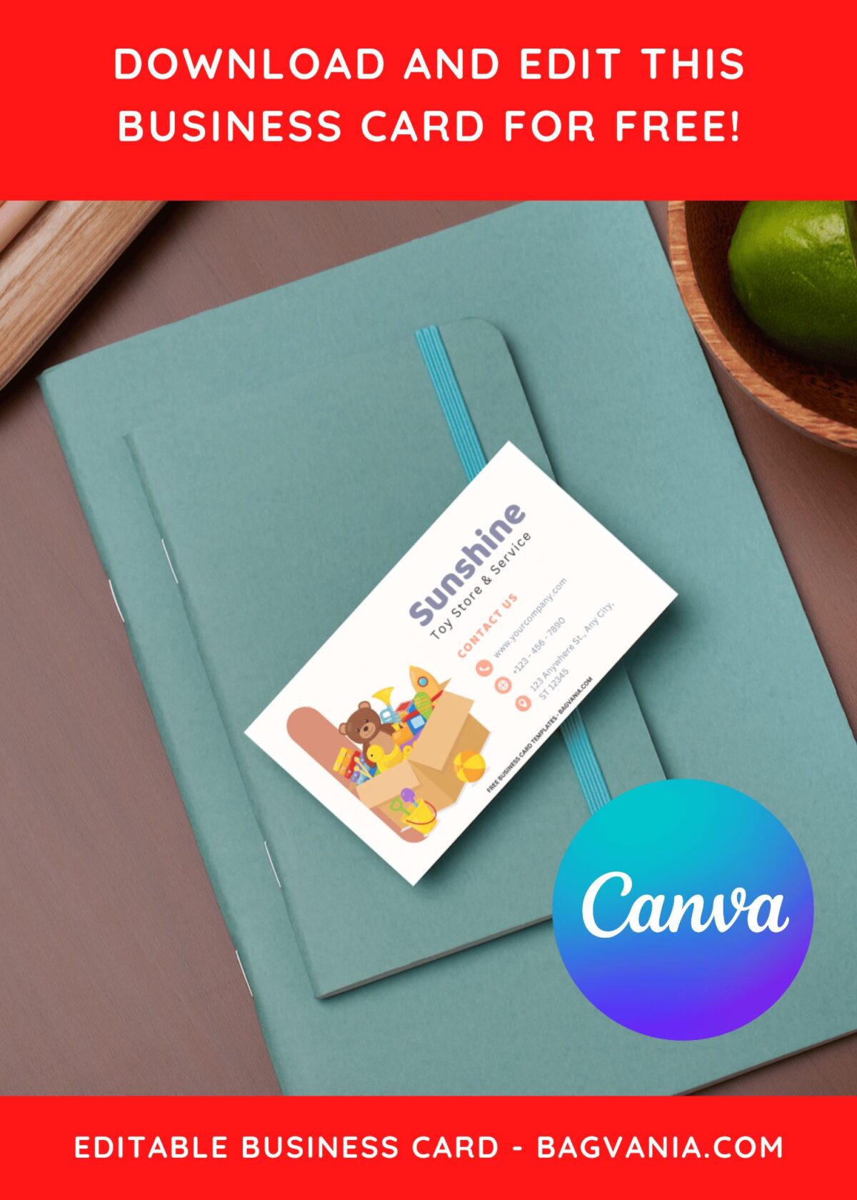 10+ Bright & Cute Toy Story Canva Business Card Templates E