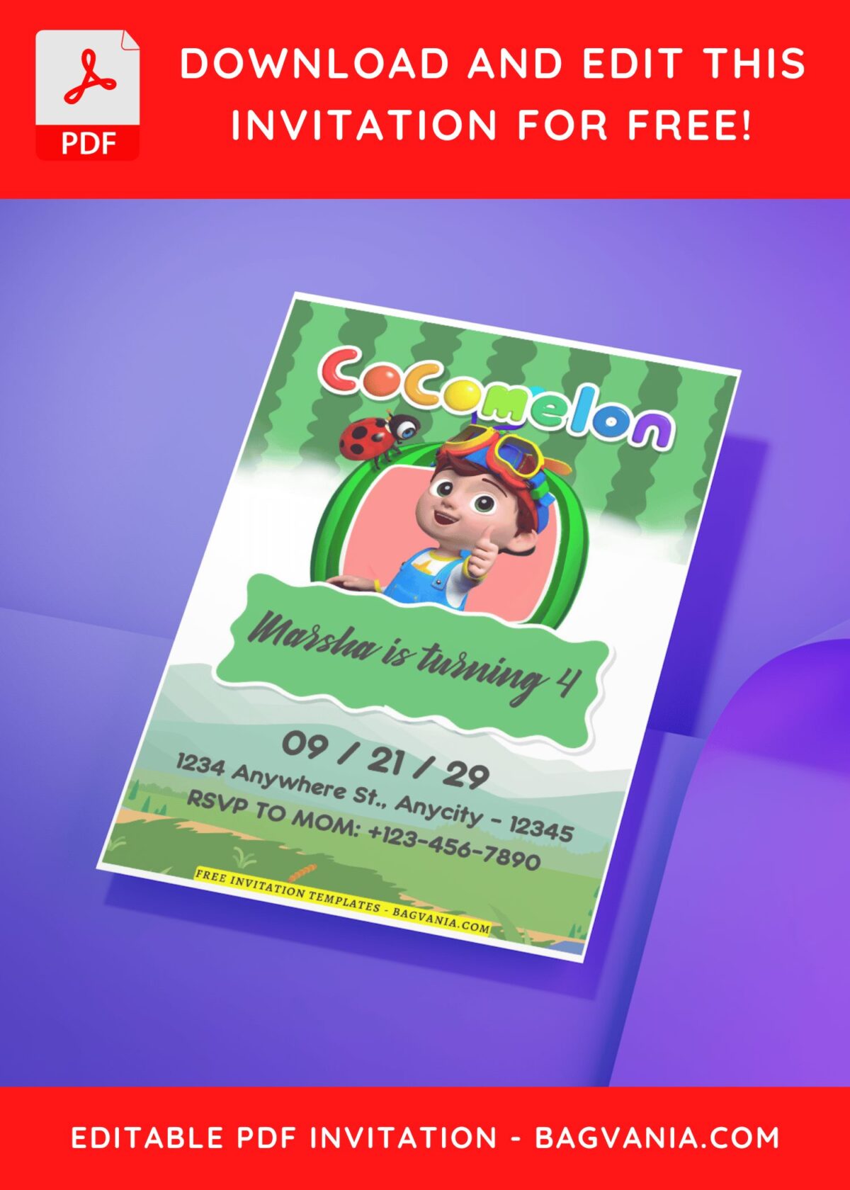 Cocomelon Invitation Templates Guide: Free Designs For Your Party! G