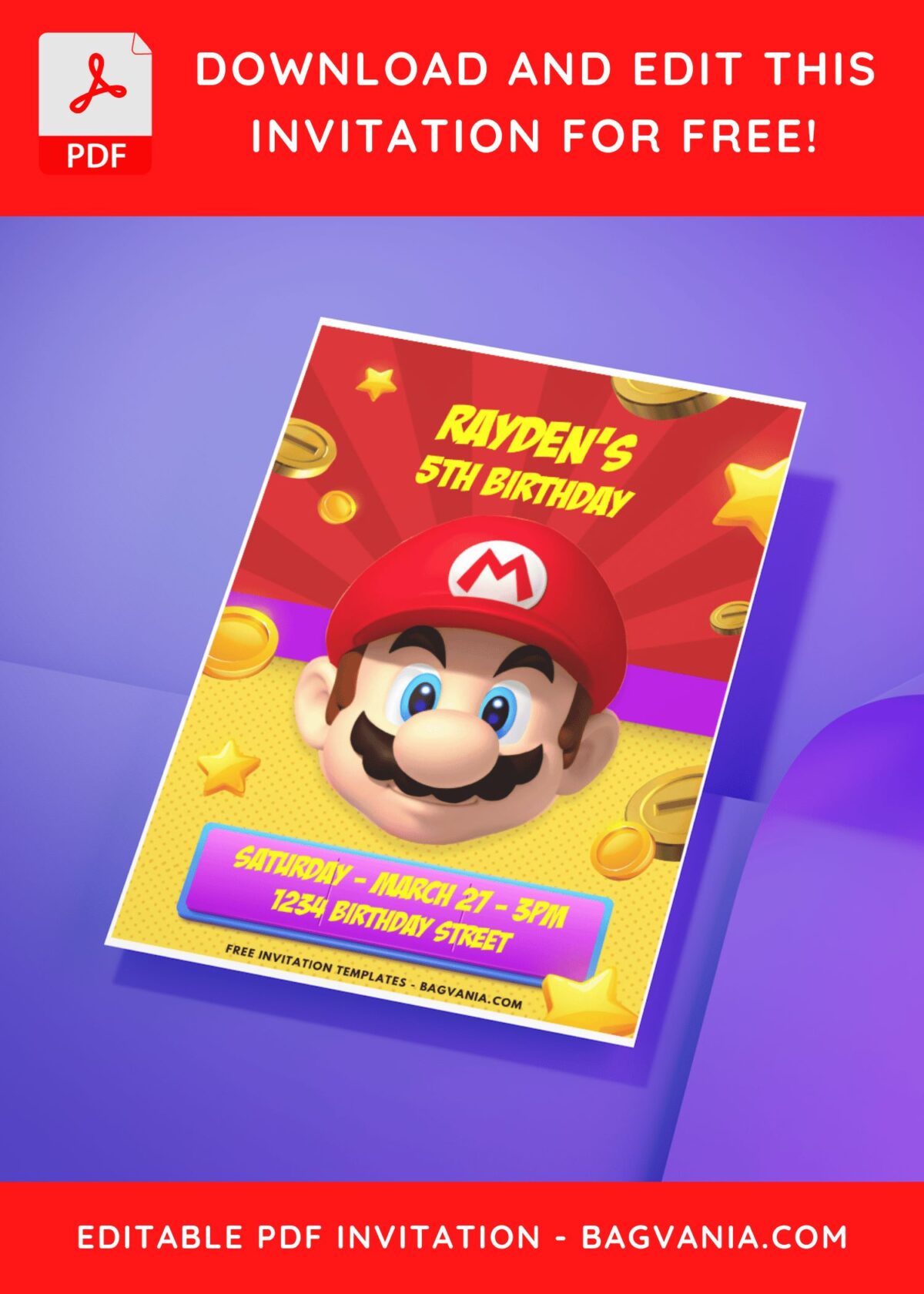 Creating Adorable Super Mario Invitations: DIY Templates Tips D