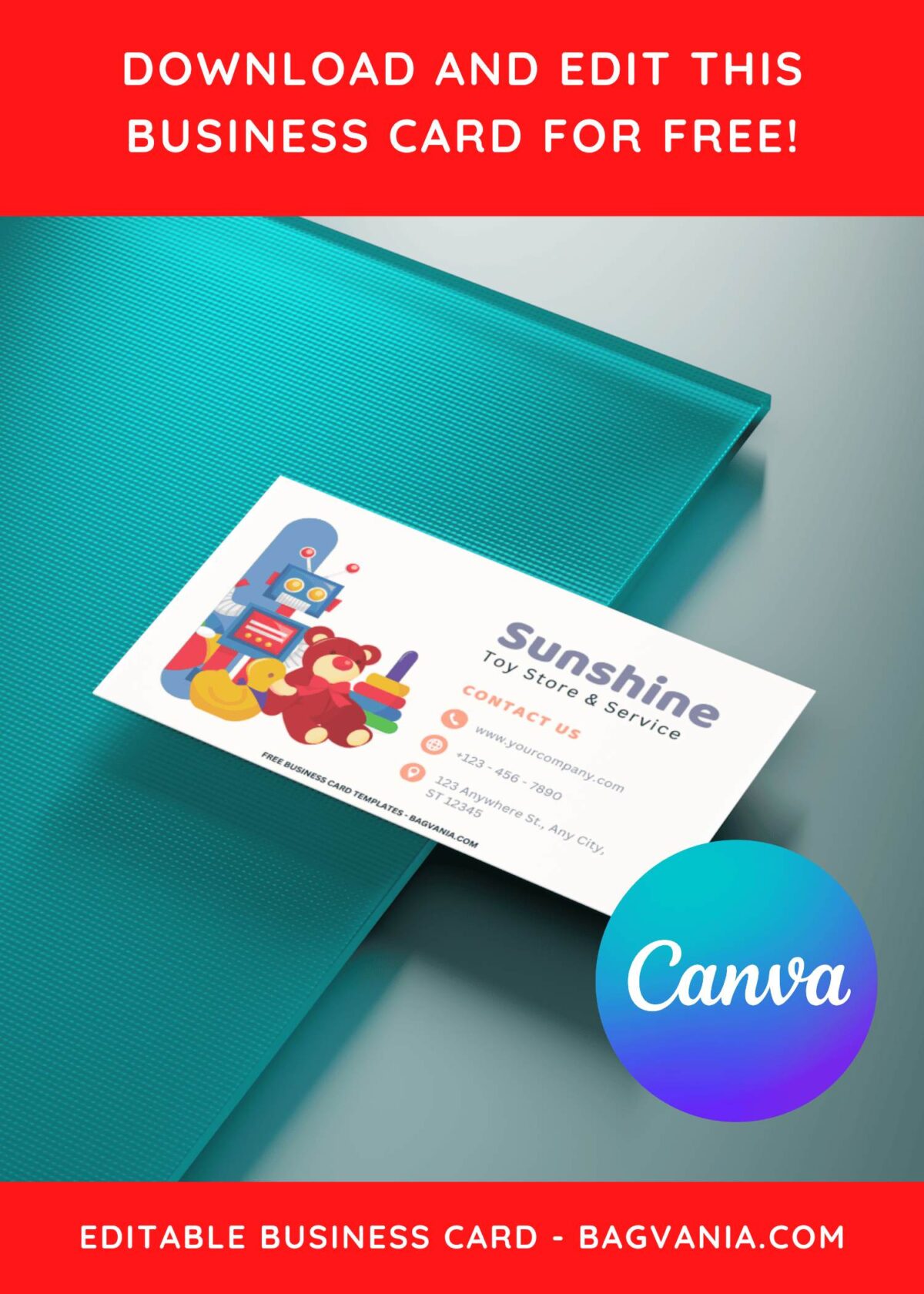 10+ Bright & Cute Toy Story Canva Business Card Templates G