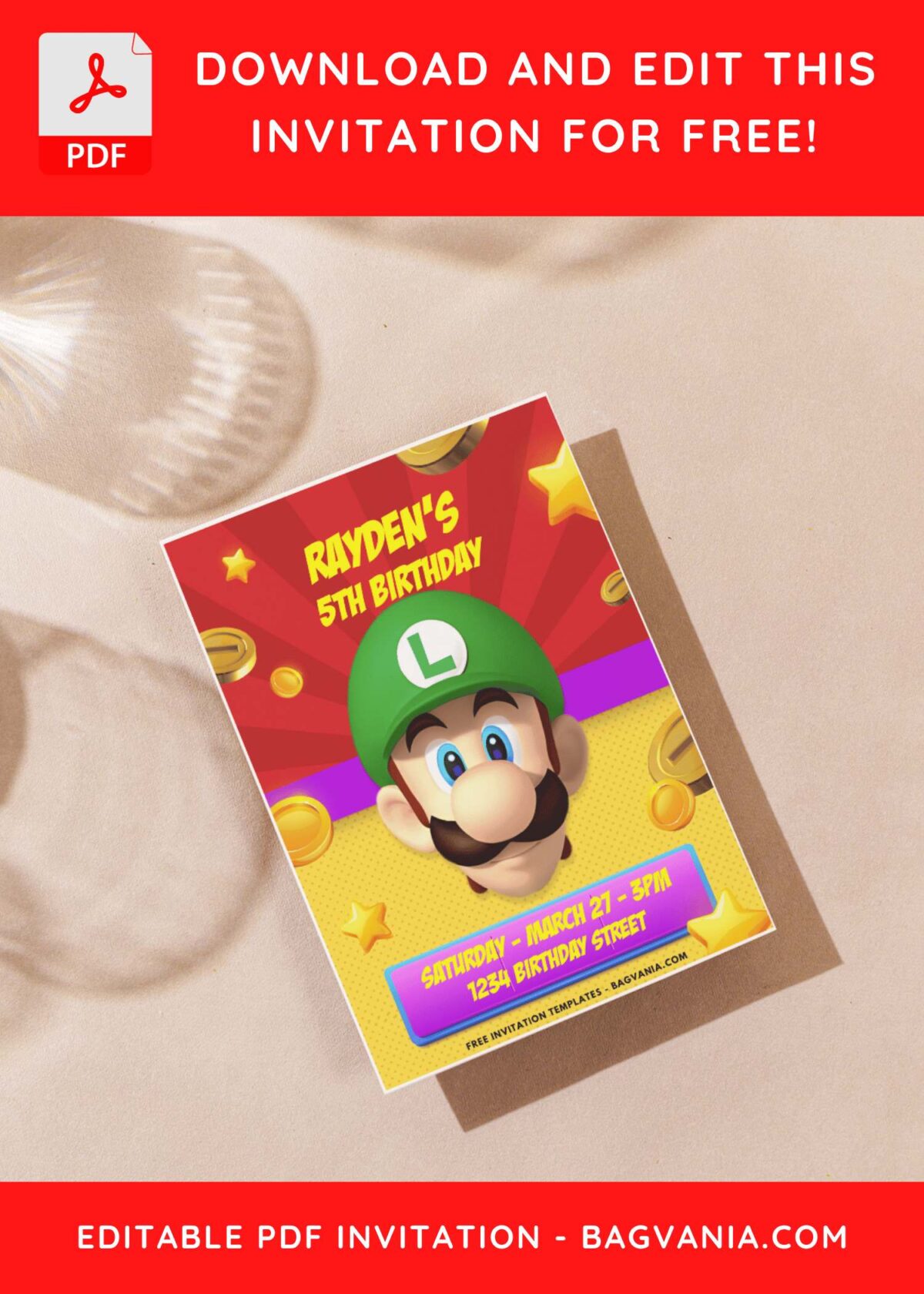 Creating Adorable Super Mario Invitations: DIY Templates Tips F