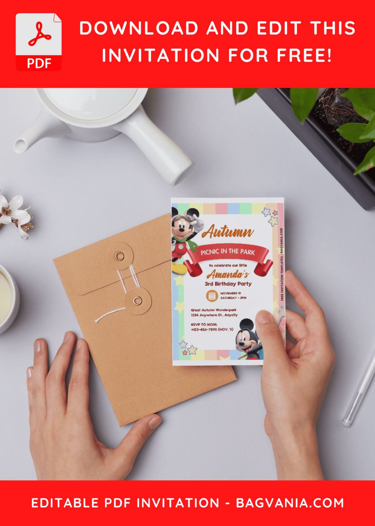 Mickey Mouse Invitation Templates: Bringing Disney Magic To Your Party! A