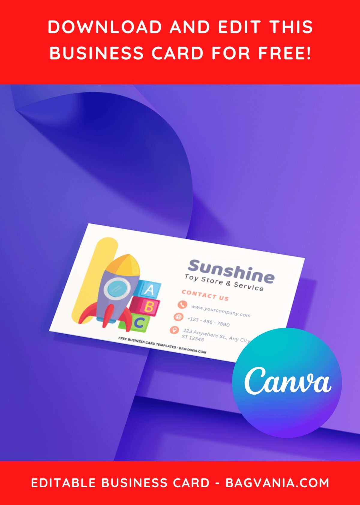10+ Bright & Cute Toy Story Canva Business Card Templates I