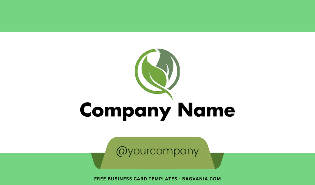 10+ Standout Classy Green Canva Business Card Templates H