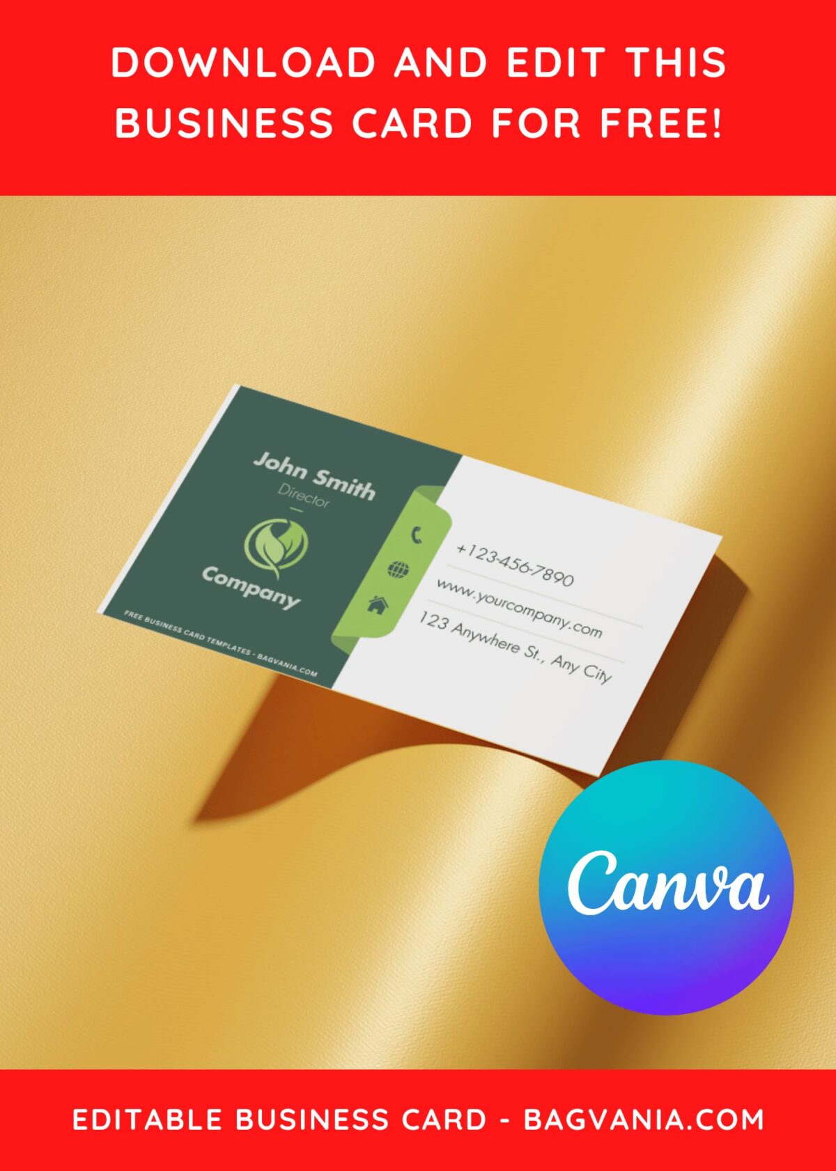 10+ Standout Classy Green Canva Business Card Templates CC
