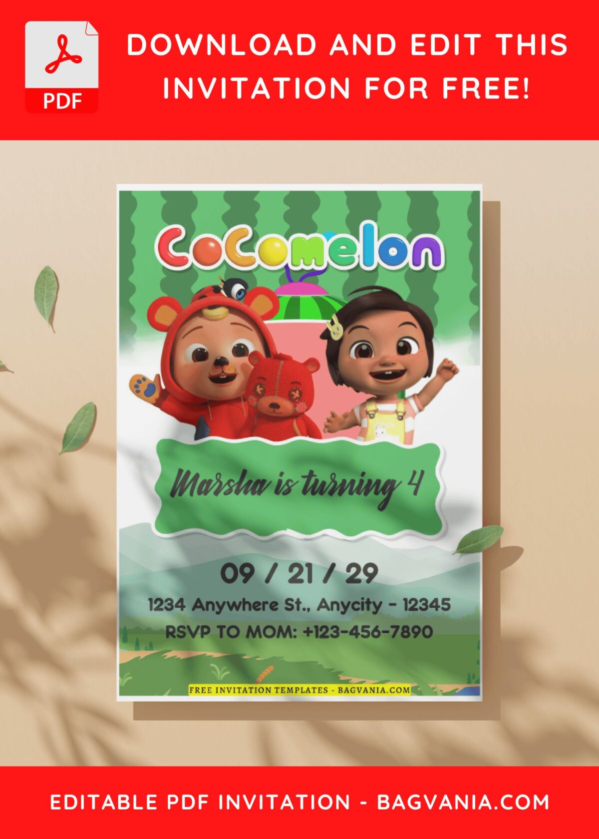 Cocomelon Invitation Templates Guide: Free Designs For Your Party! B