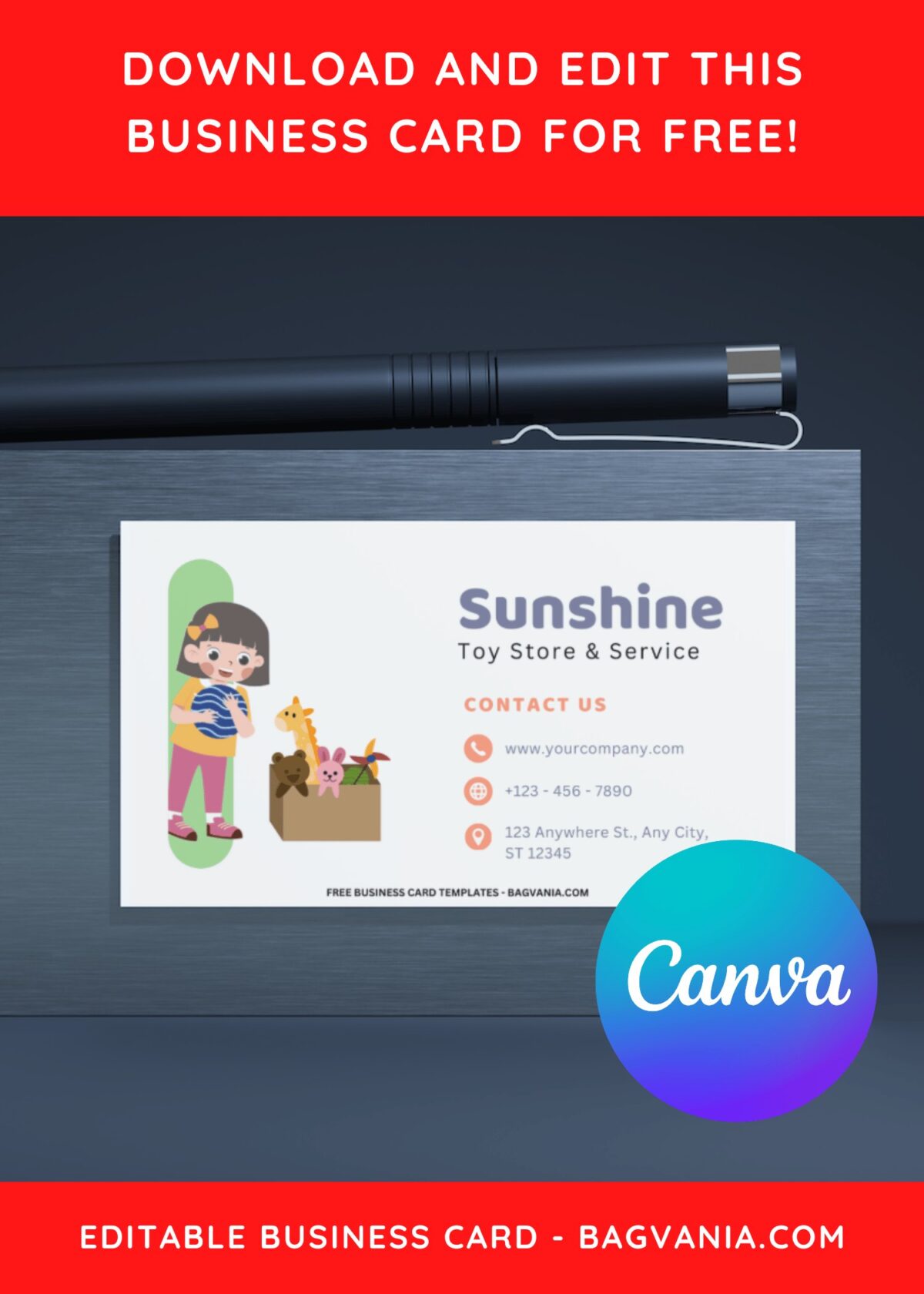 10+ Bright & Cute Toy Story Canva Business Card Templates A