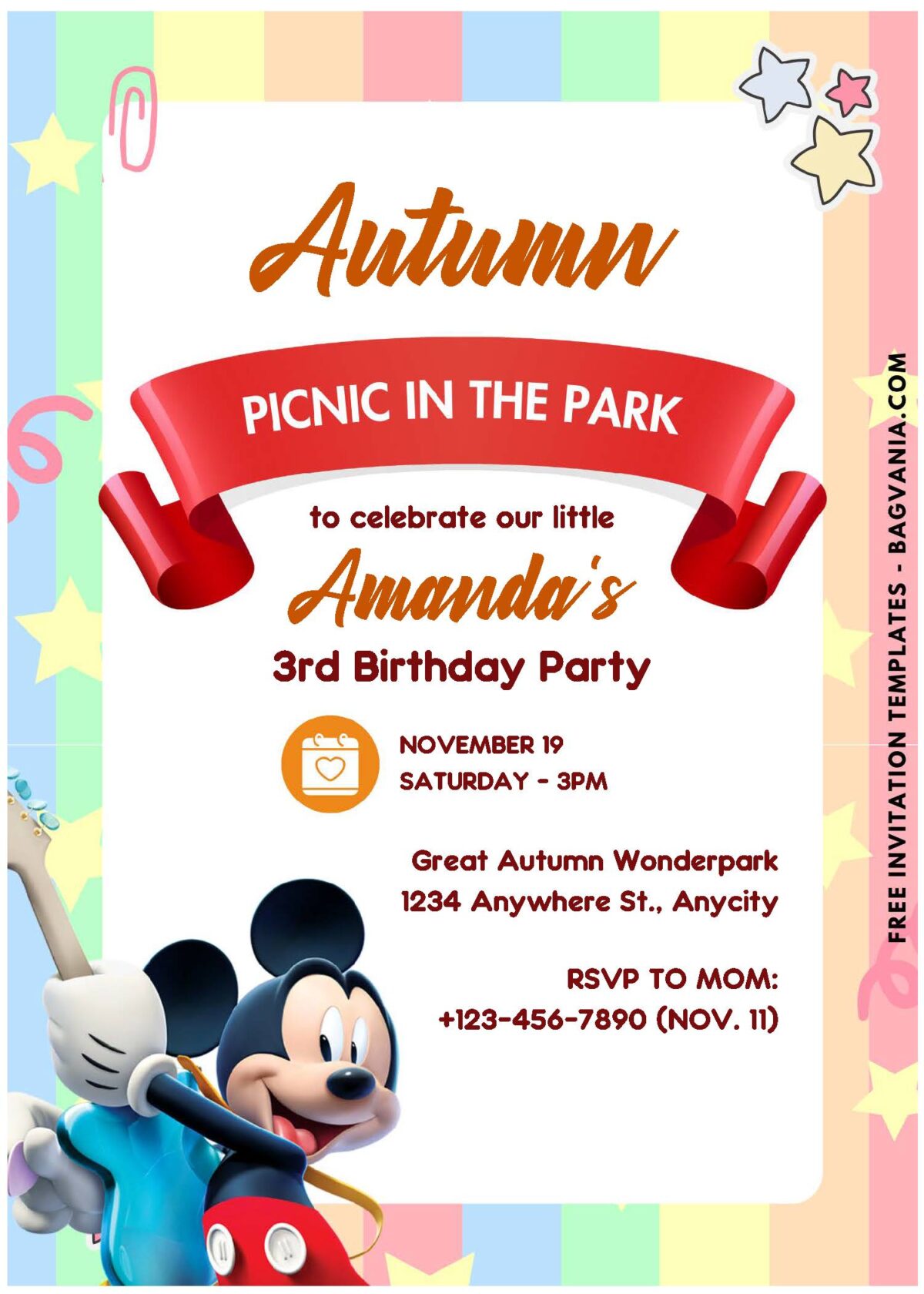 Mickey Mouse Invitation Templates: Bringing Disney Magic To Your Party! D