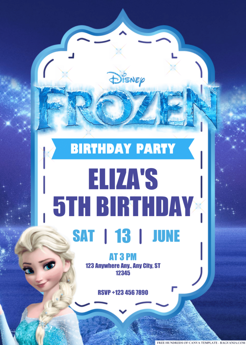 FREE PDF Invitation – Frozen Birthday Invitations | Bagvania