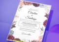 (Easily Edit PDF Invitation) Jasmine And Rose Wedding Invitation