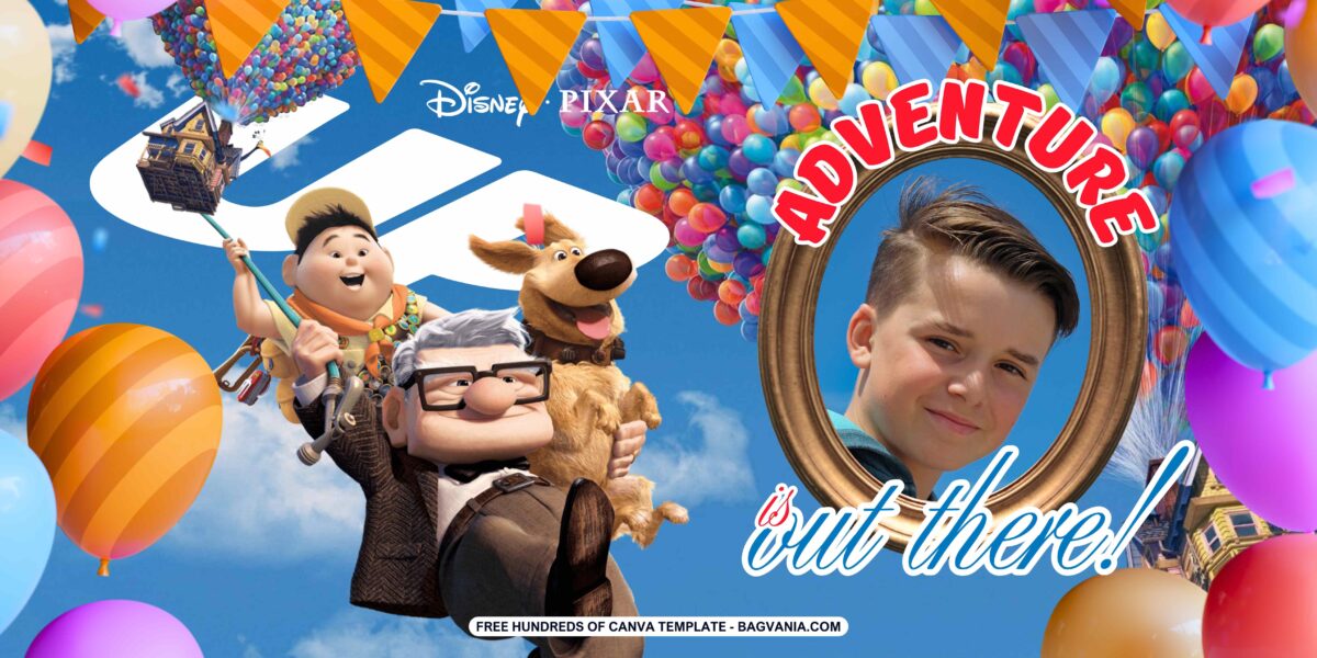 FREE Disney Up Birthday Banner