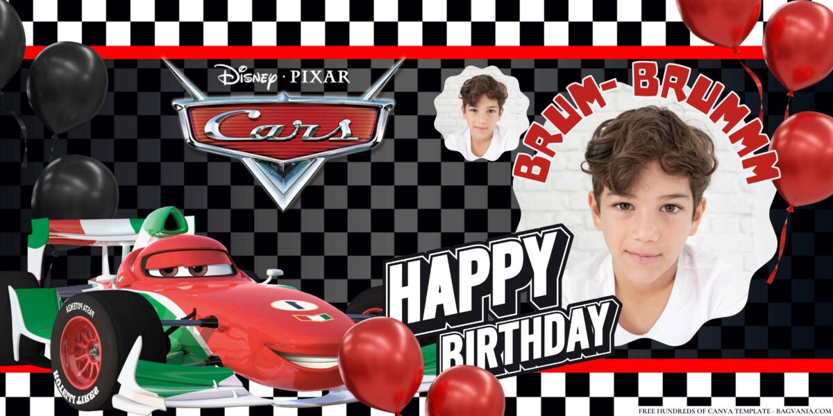 Disney Cars Birthday Banner