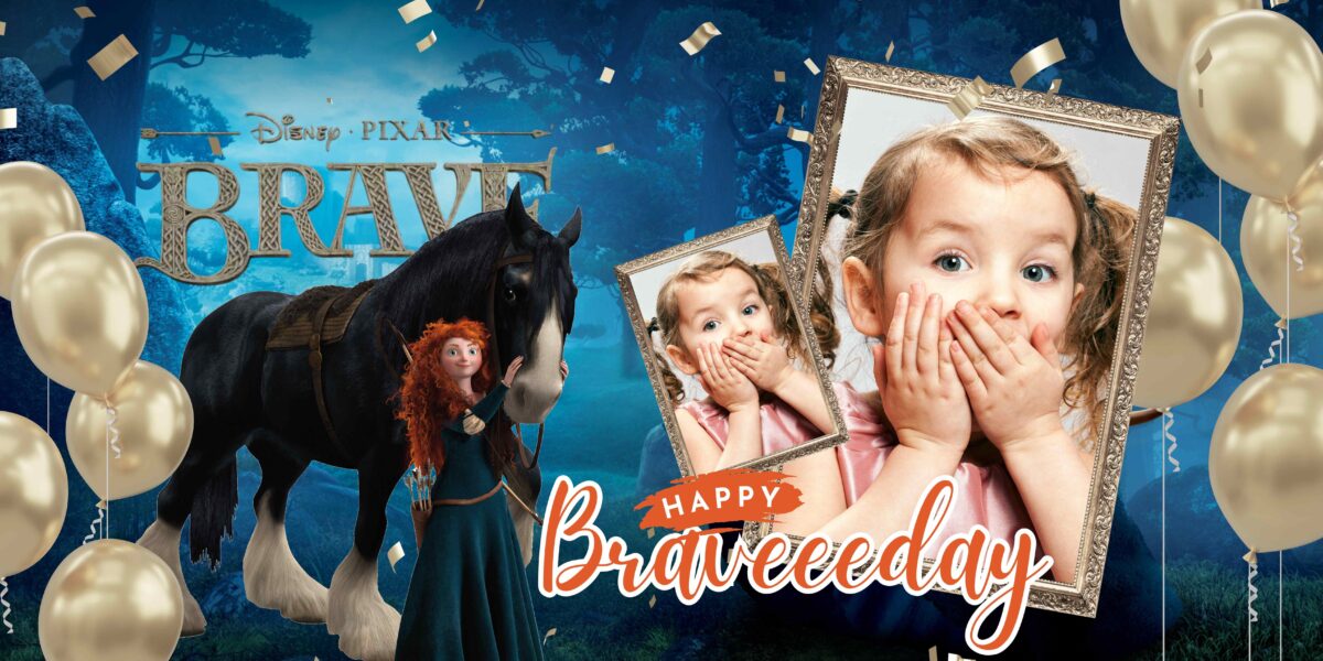 FREE Disney Brave Birthday Banner