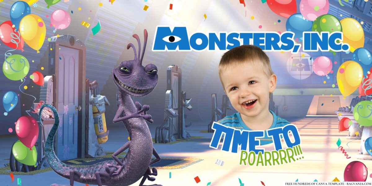 FREE Downloadable Monster Inc Birthday Banner