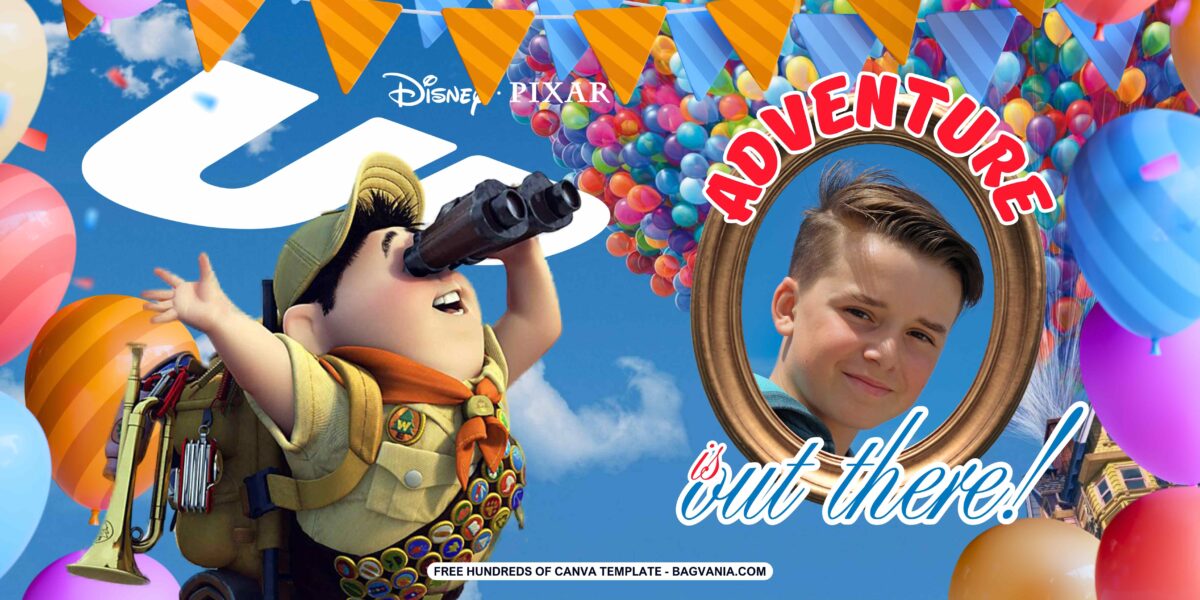 FREE Disney Up Birthday Banner