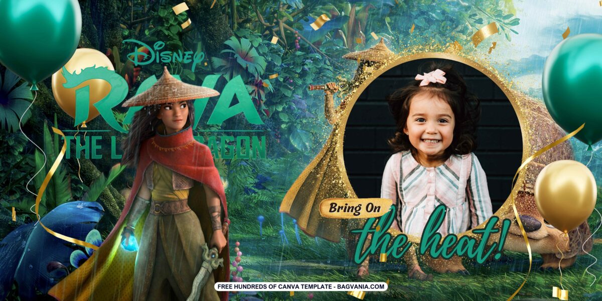 FREE Download Raya and the Last Dragon Birthday Banner