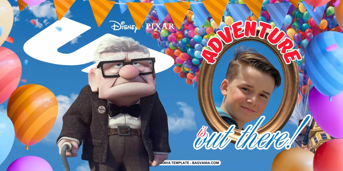 FREE Disney Up Birthday Banner