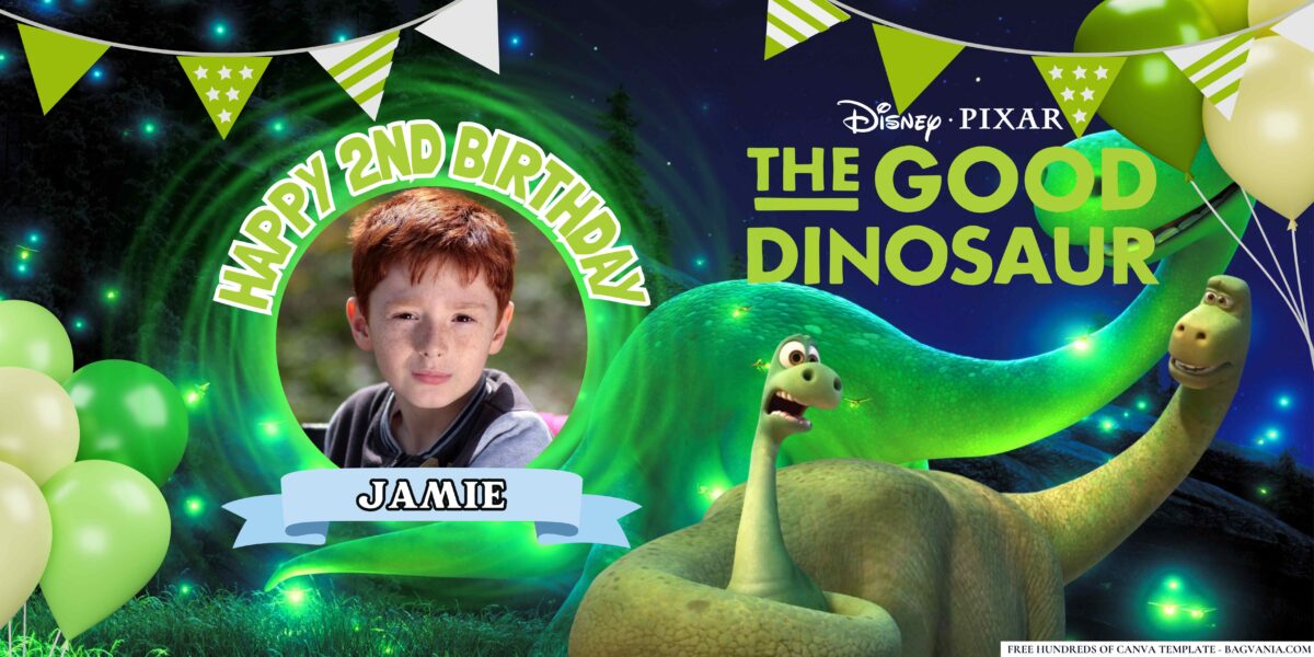 Free The Good Dinosaur Birthday Banner