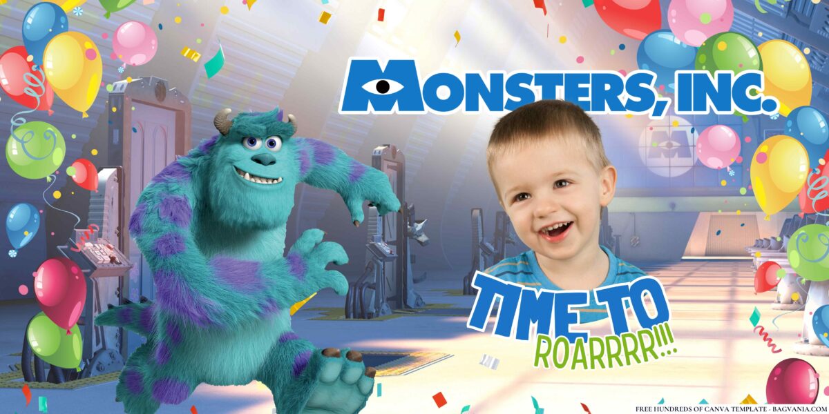 FREE Downloadable Monster Inc Birthday Banner