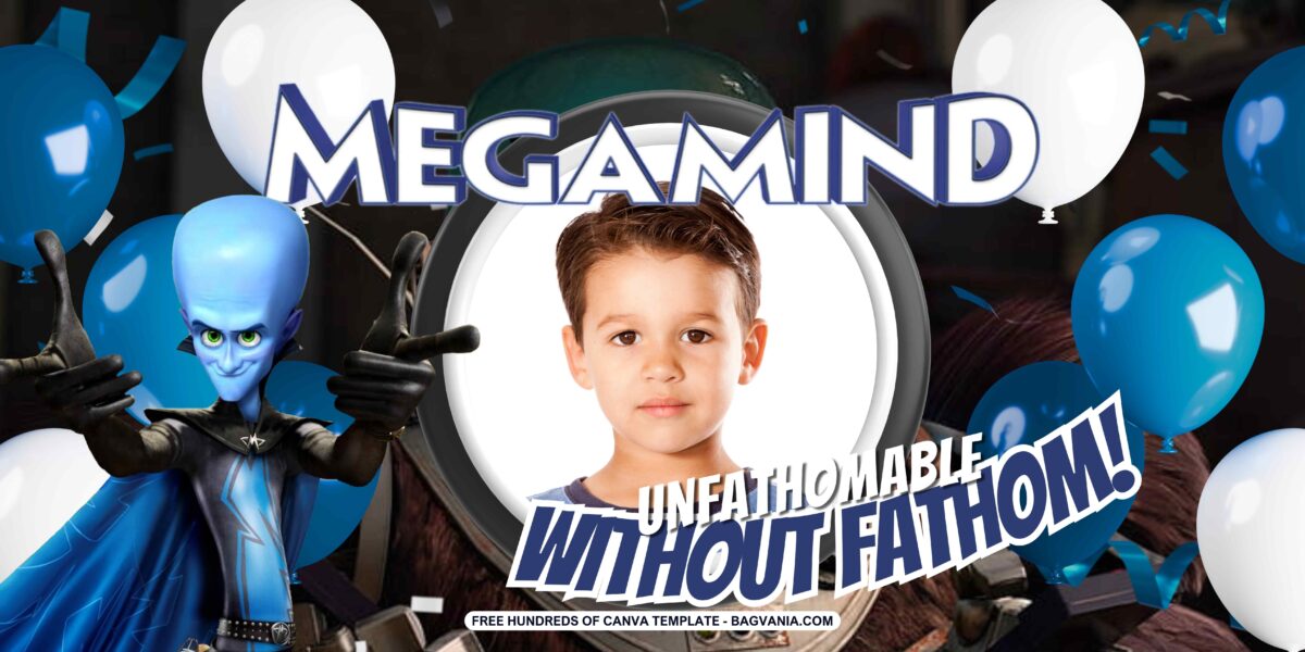 Free Downloadable Megamind Birthday Banner