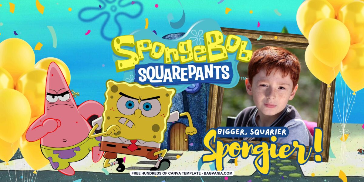 FREE Download SpongeBob Squarepants Birthday Banner