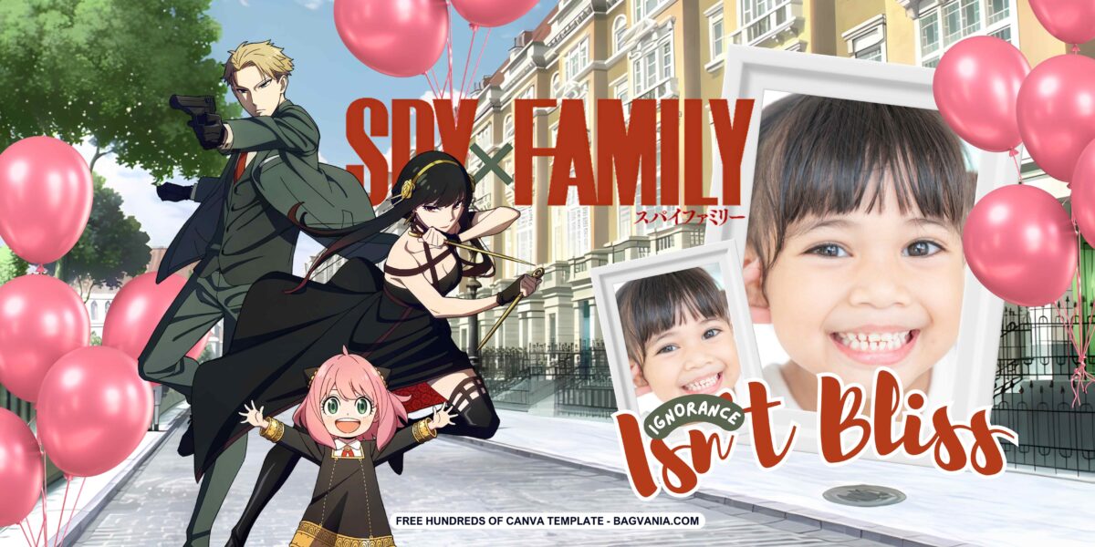 FREE Spy x Family Birthday Banner