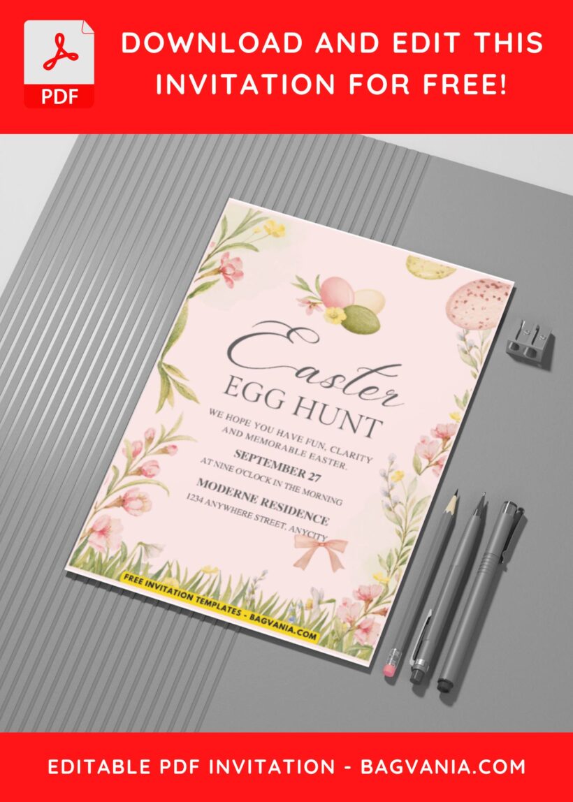 (Easily Edit PDF Invitation) Wildflower Garden Invitation | FREE ...