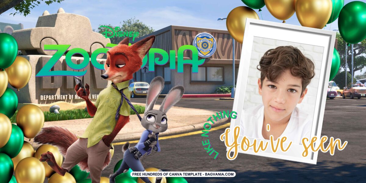 FREE Zootopia Birthday Banner