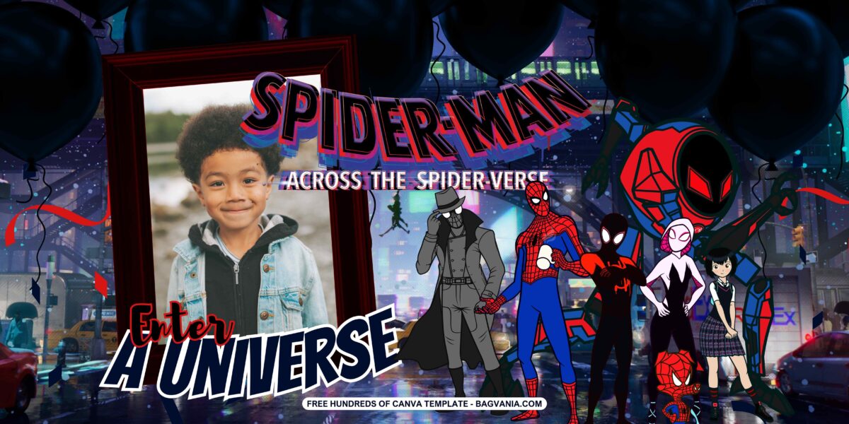 FREE Editable Spider-Man Birthday Banner