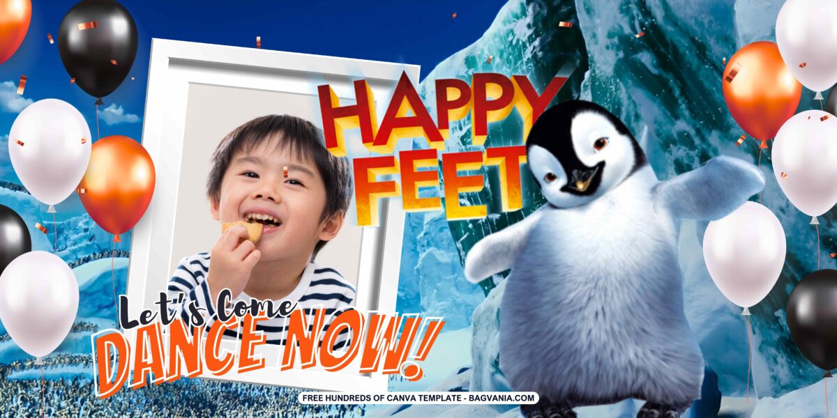 FREE Download Happy Feet Birthday Banner