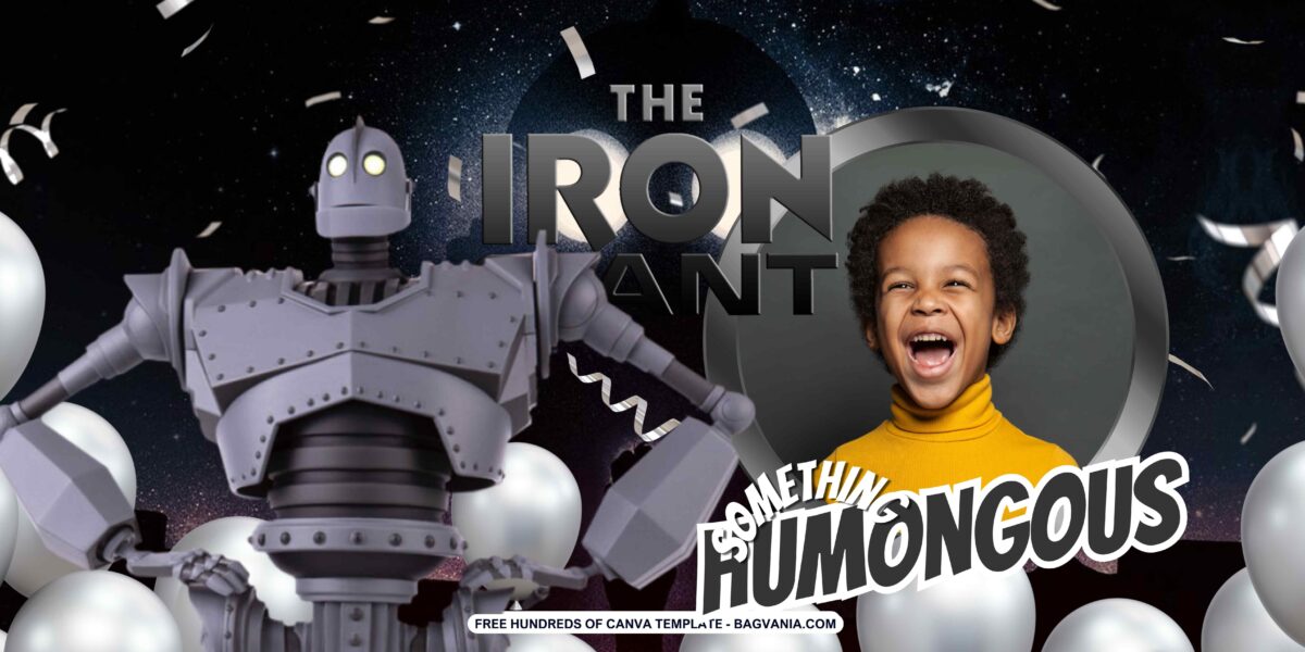 FREE Download The Iron Giant Birthday Banner