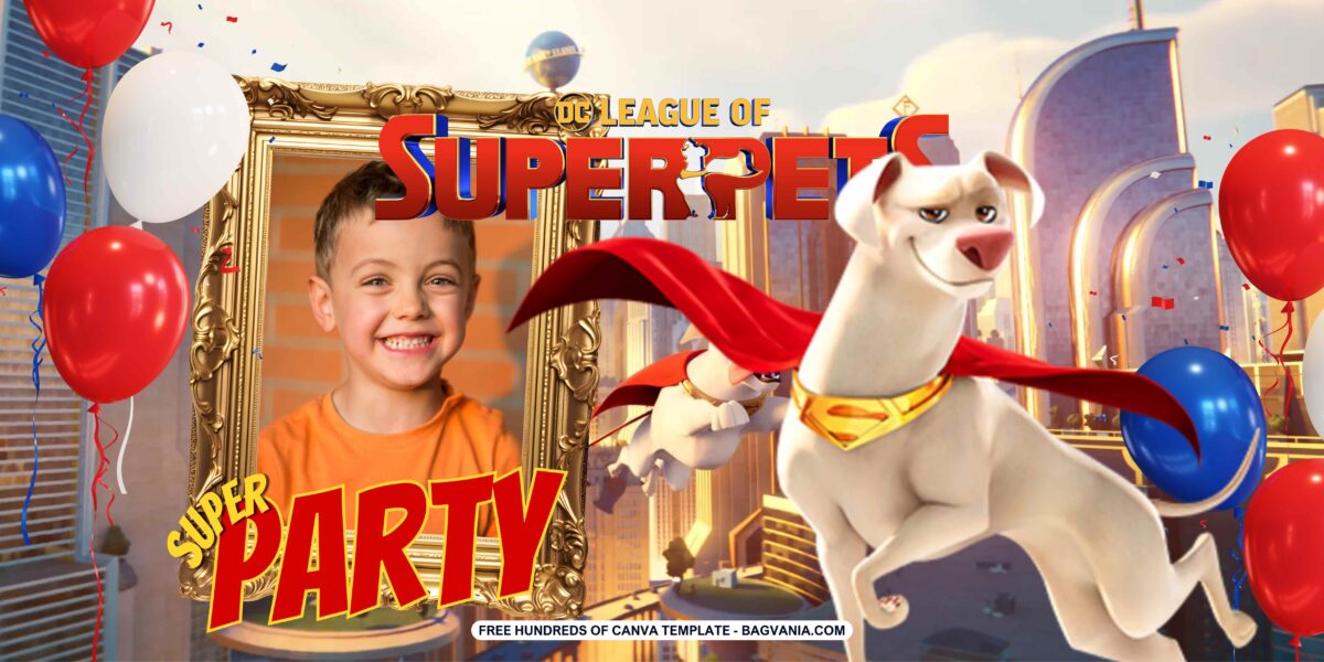 FREE Downloadable DC League of Super Pets Birthday Banner!