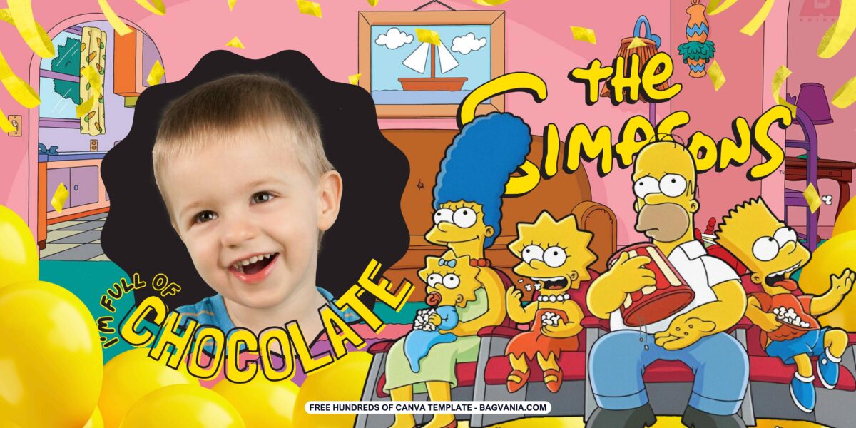 FREE The Simpsons Birthday Banner