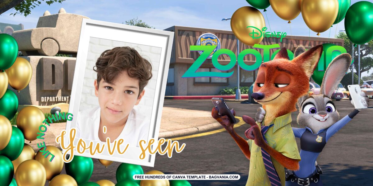 FREE Zootopia Birthday Banner