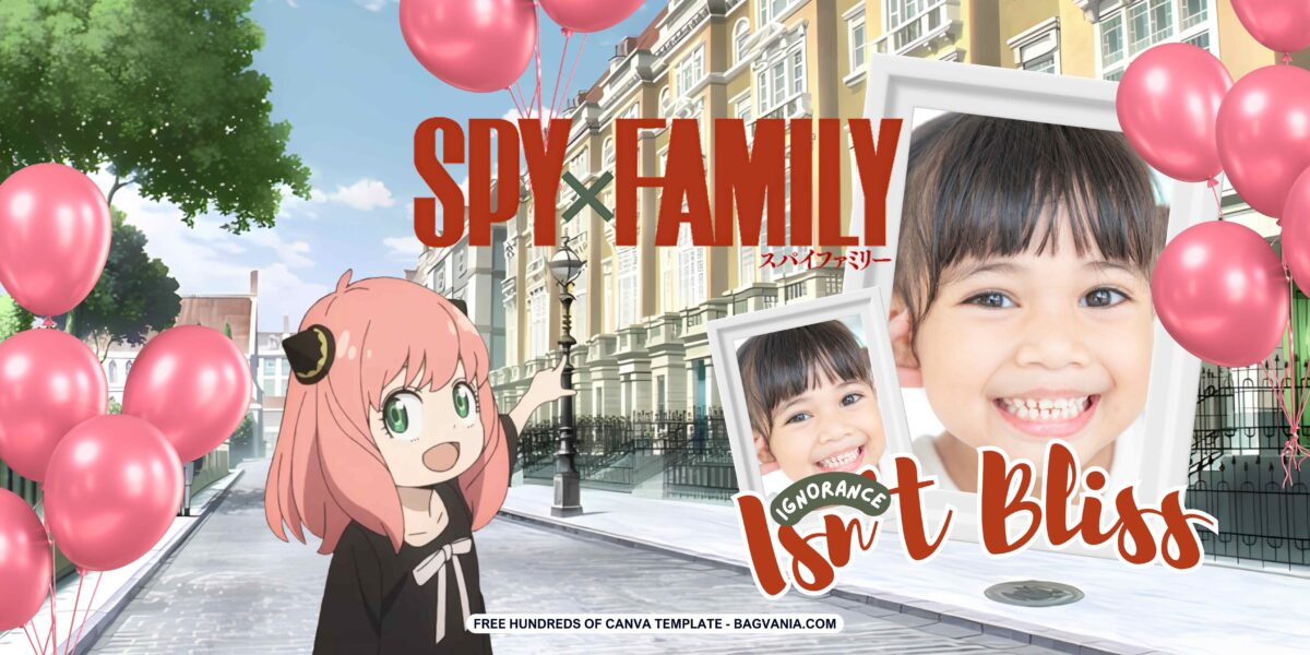 FREE Spy x Family Birthday Banner