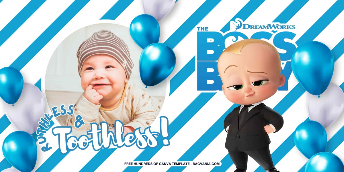 FREE The Boss Baby Birthday Banner