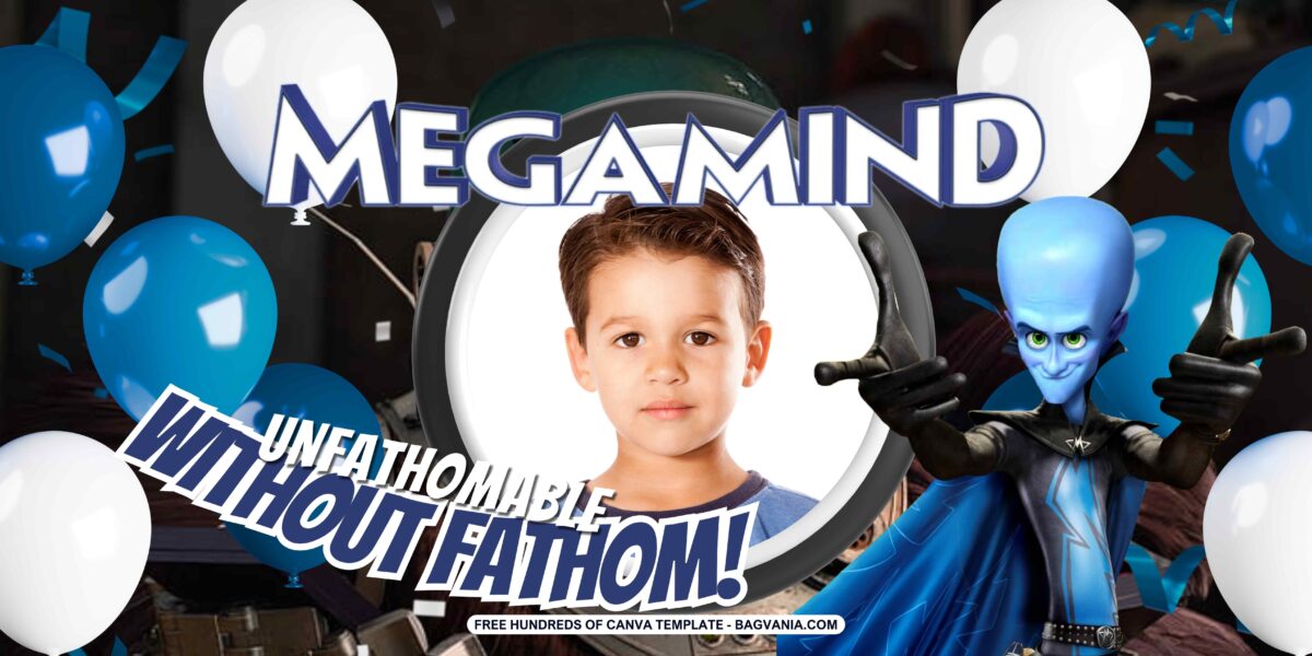 Free Downloadable Megamind Birthday Banner