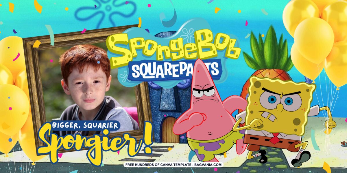 FREE Download SpongeBob Squarepants Birthday Banner