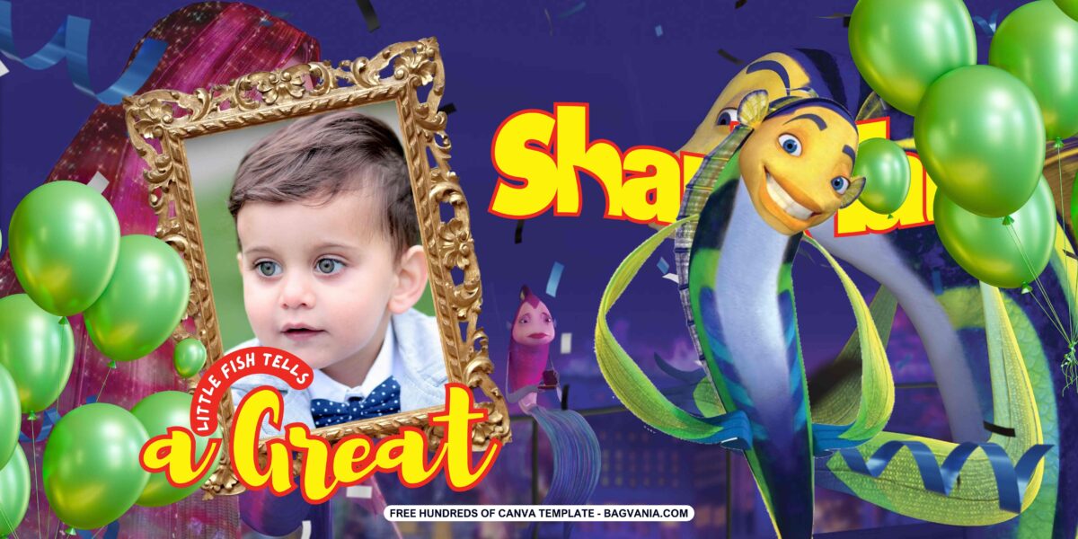 FREE Download Shark Tale Birthday Banner